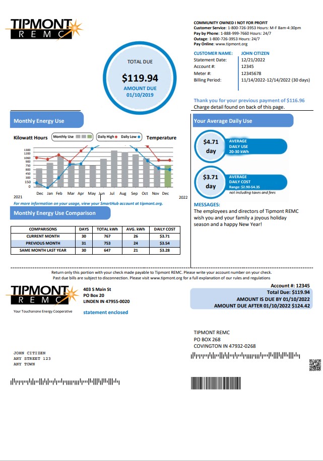  Minol USA business utility bill 